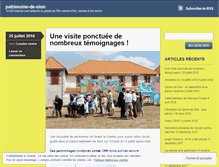 Tablet Screenshot of patrimoine-de-sion.com